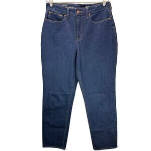 J. Crew Curvy Classic Straight Jeans dark Wash 31T